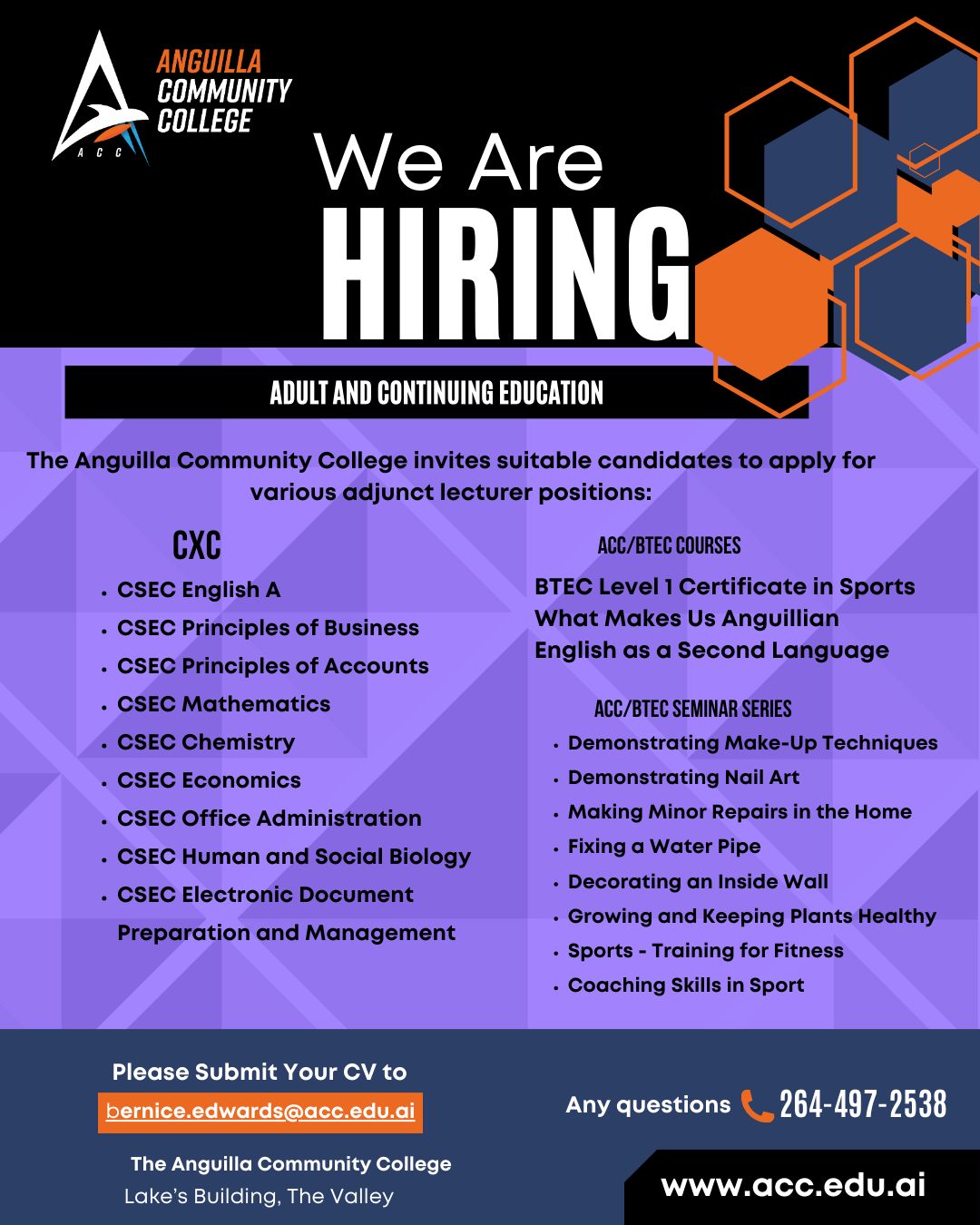 Vacancies | Anguilla Community College