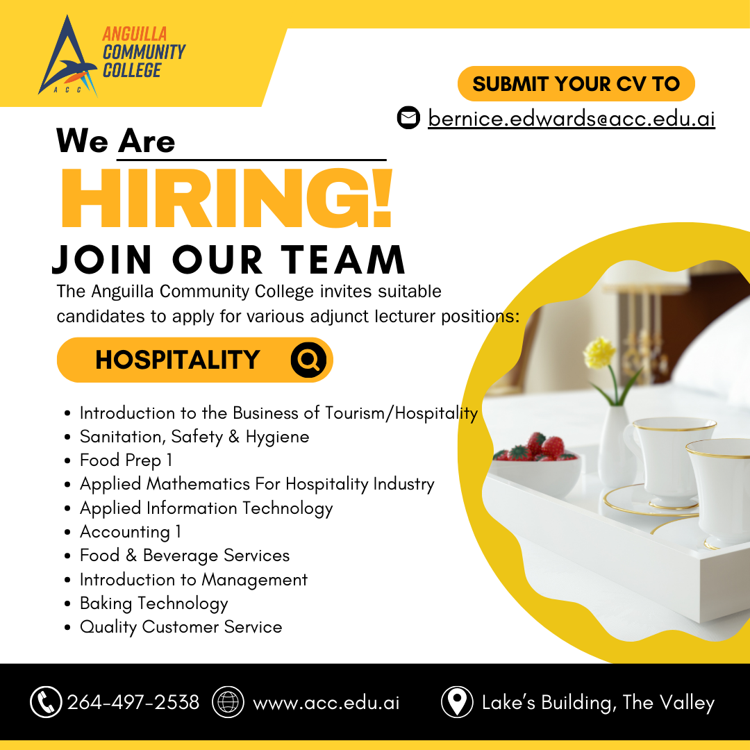 Hospitality Adjunct Vacancy